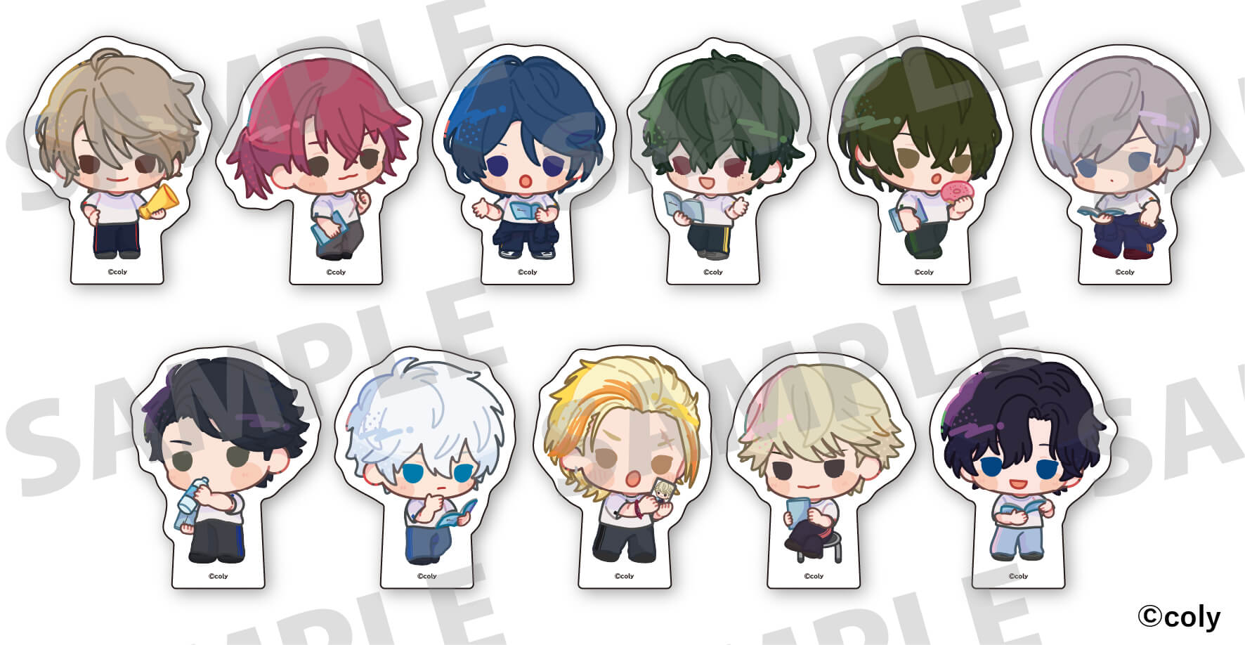 描きおこしダイカットアクリルブロックB【Revel・都築兄弟・九条家】