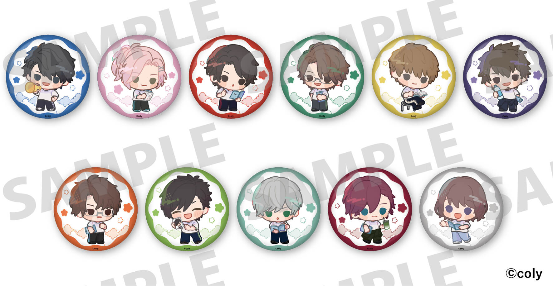 描きおこし缶バッジA【マトリ・警視庁】