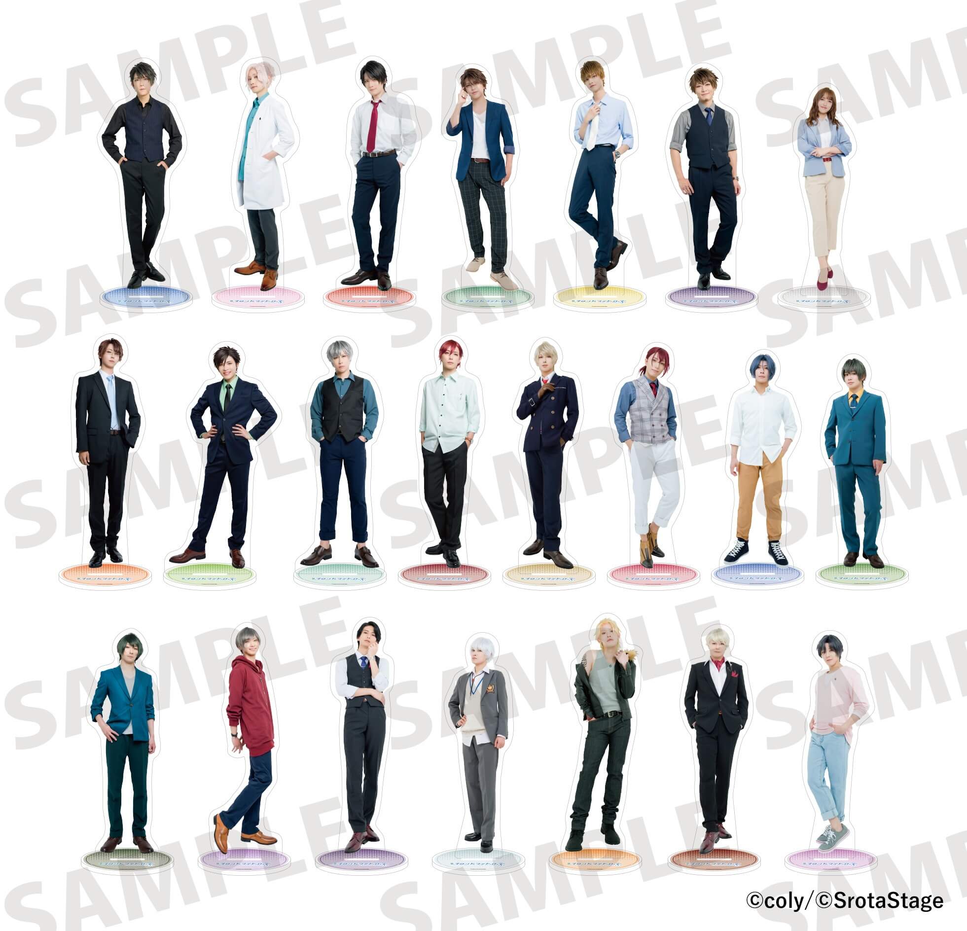 キャスト柄アクリルスタンド（選択可・全22種）